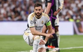 Nacho, durante el Real Madrid-Manchester City.
