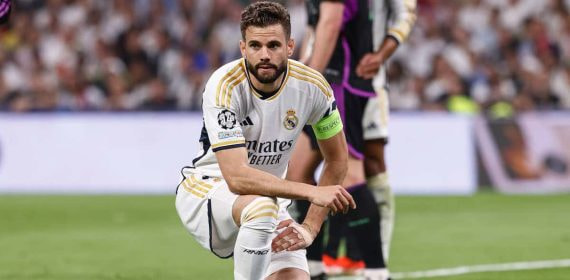 Nacho, durante el Real Madrid-Manchester City.