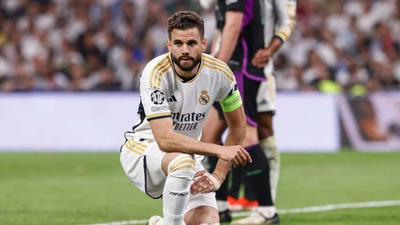 Nacho, durante el Real Madrid-Manchester City.