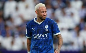 Neymar, en el último partido que jugó con el Al Hilal.