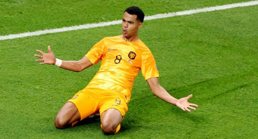 El joven atacante celebra su gol ante Senegal, en la primera jornada del Mundial.