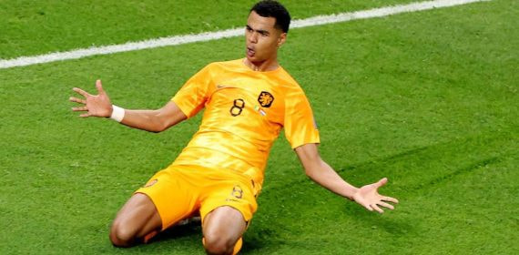 El joven atacante celebra su gol ante Senegal, en la primera jornada del Mundial.