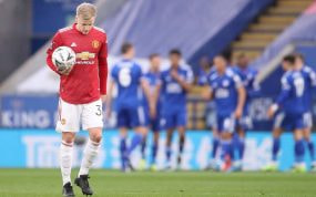 Van de Beek, en el United.