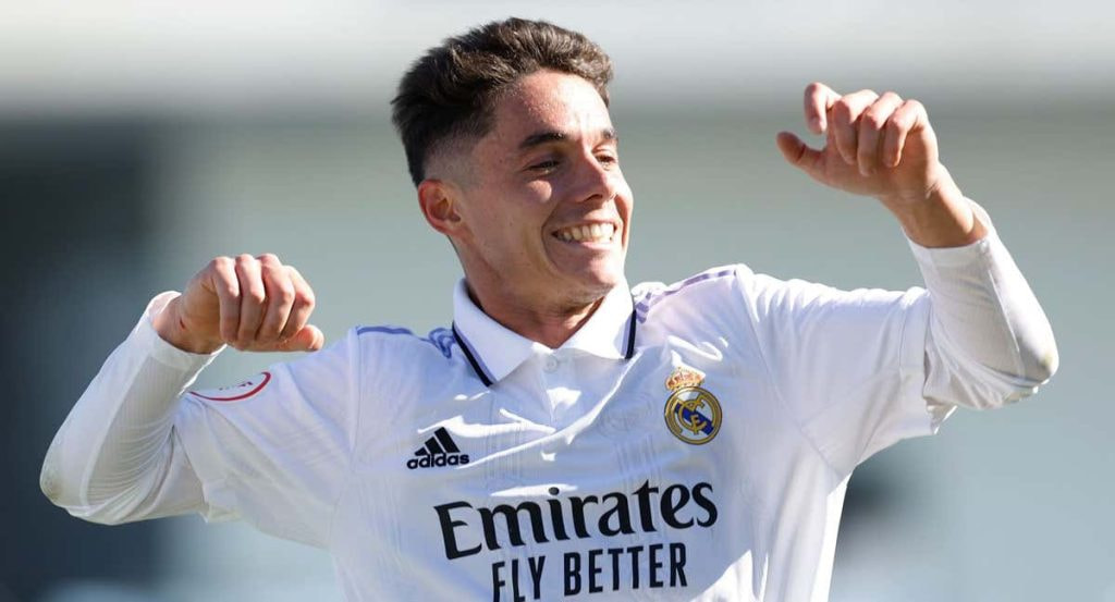 Sergio Arribas, durante un partido del Castilla.