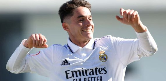 Sergio Arribas, durante un partido del Castilla.
