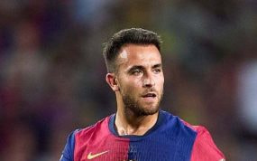 Eric García, con el Barça.