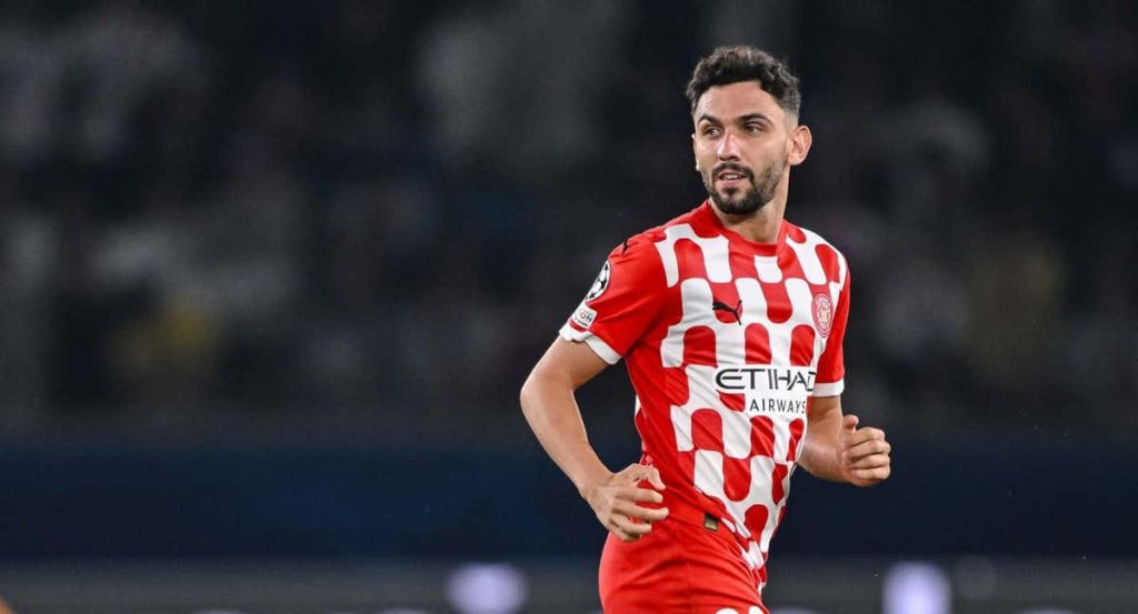 Iván Martín, jugando uno de los partidos con el Girona de esta temporada.
