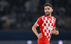 Iván Martín, jugando uno de los partidos con el Girona de esta temporada.