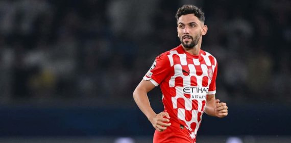 Iván Martín, jugando uno de los partidos con el Girona de esta temporada.