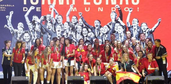 La Selección celebra el Mundial.
