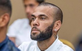 Dani Alves, durante el juicio.