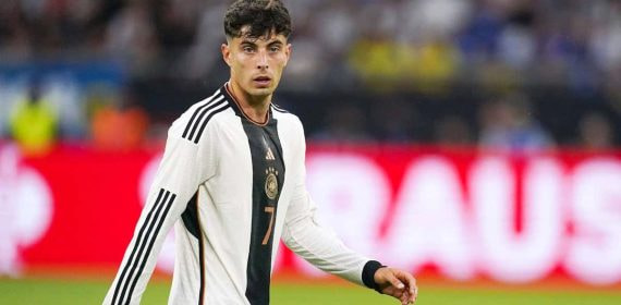 Kai Havertz, durante un partido con la selección alemana.