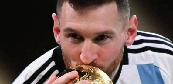 Leo Messi durante el Mundial.