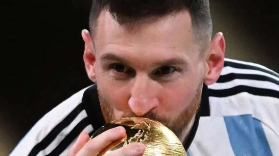 Leo Messi durante el Mundial.