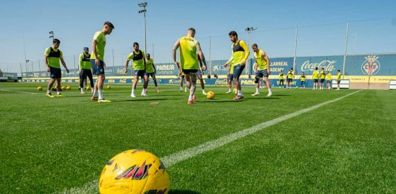 El Villarreal en un entrenamiento.