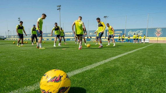 El Villarreal en un entrenamiento.