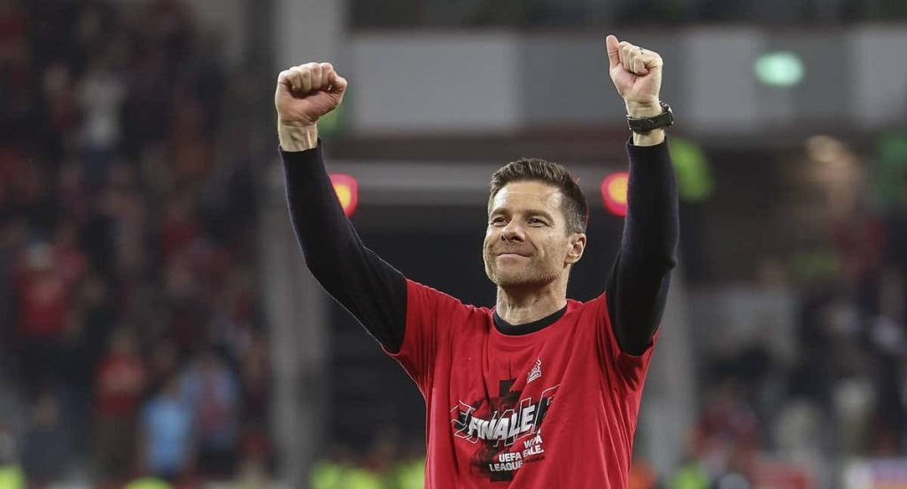 Xabi Alonso, con el Bayer Leverkusen.