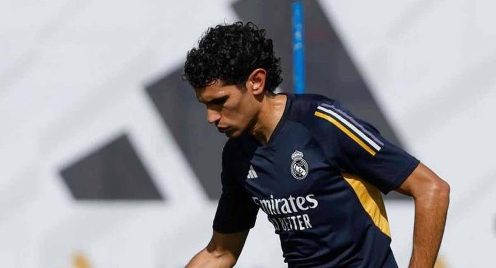 Vallejo, con el Real Madrid.