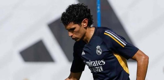 Vallejo, con el Real Madrid.