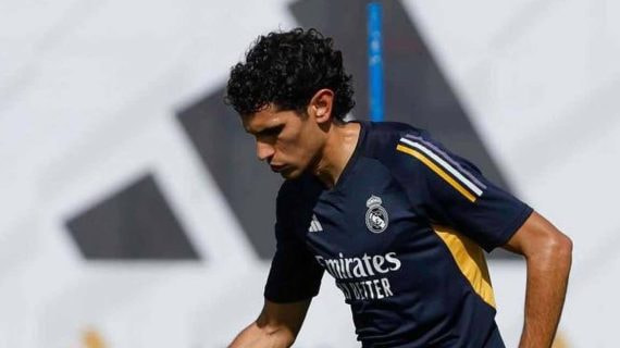 Vallejo, con el Real Madrid.