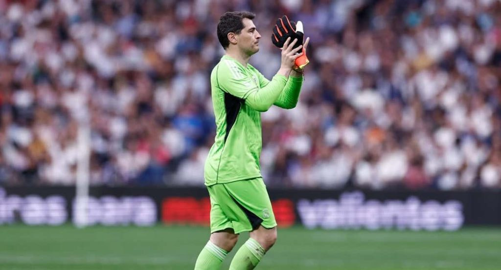 Casillas en un partido de leyendas.