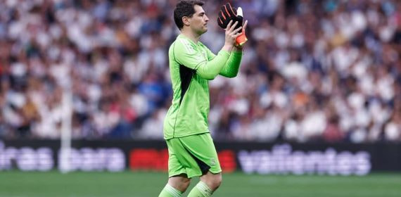 Casillas en un partido de leyendas.