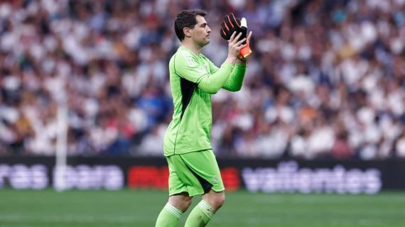 Casillas en un partido de leyendas.