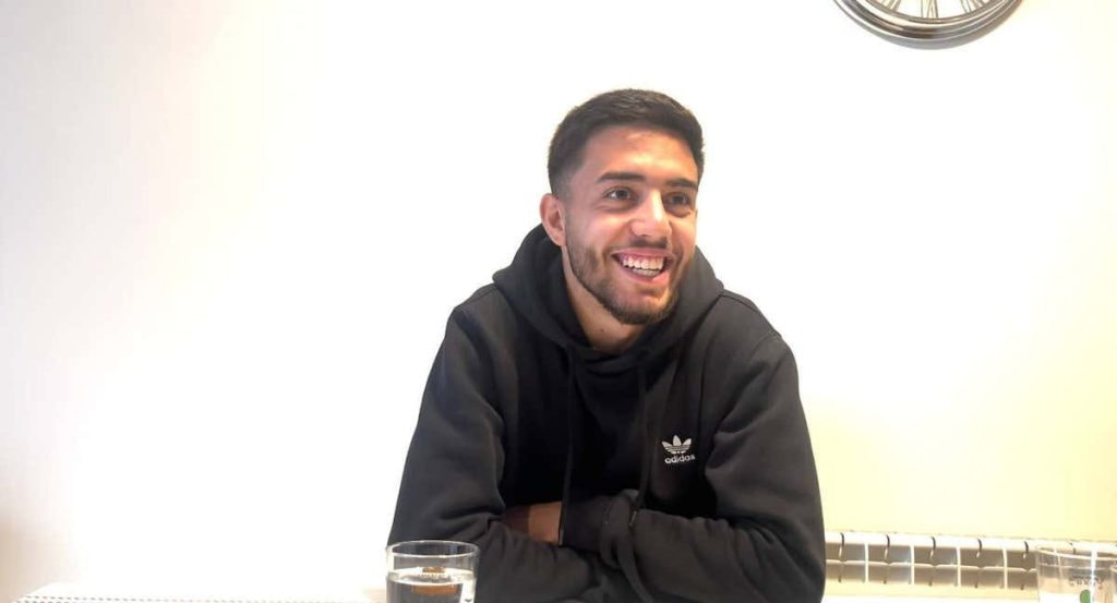 Ilias Akhomach, durante la entrevista con Relevo.