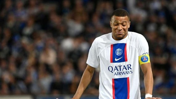 Mbappé, en un reciente partido con el PSG.
