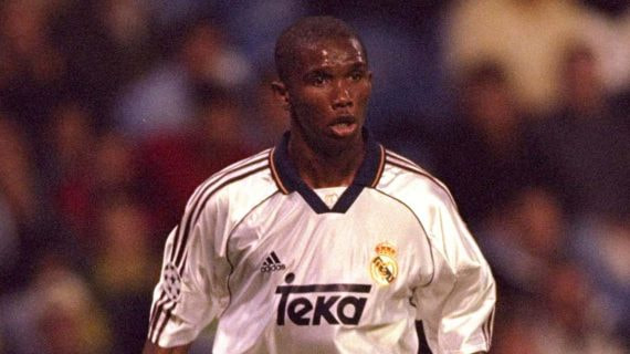 Samuel Eto'o, en un partido con el Real Madrid ante el Molde.