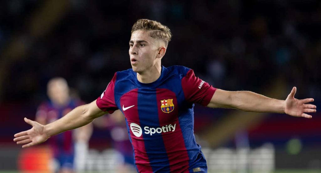 Fermín, con el Barcelona.