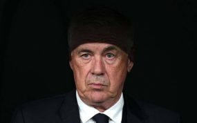 Ancelotti, en el banquillo del Real Madrid.
