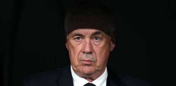 Ancelotti, en el banquillo del Real Madrid.