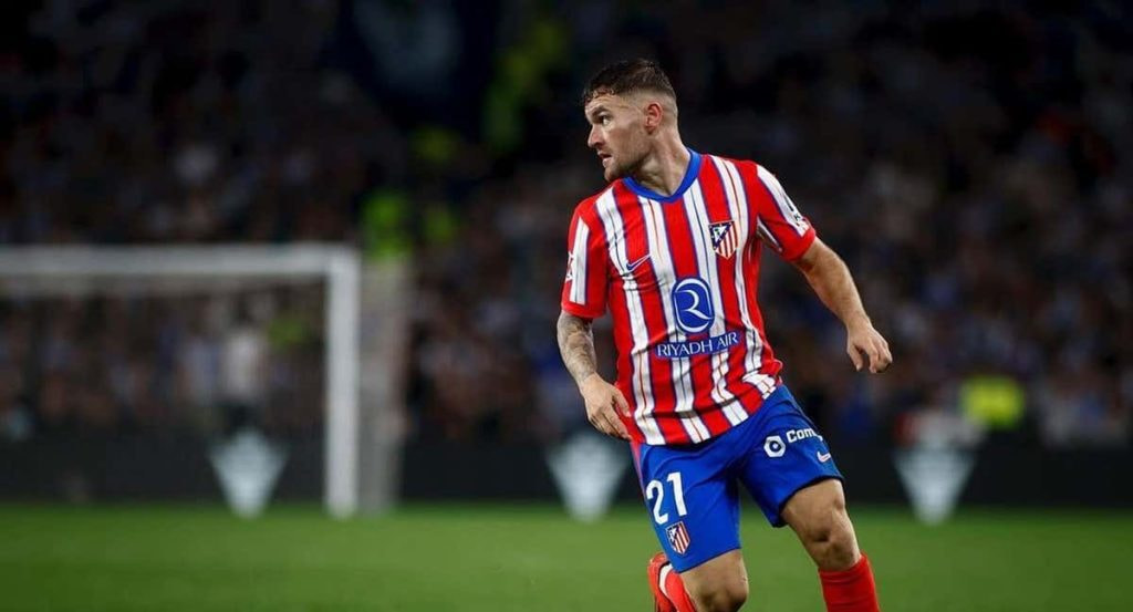 Javi Galán durante el partido ante la Real.