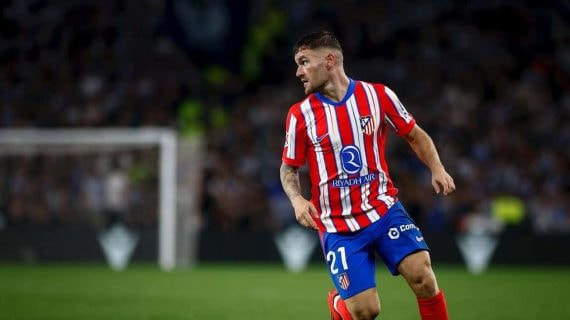 Javi Galán durante el partido ante la Real.