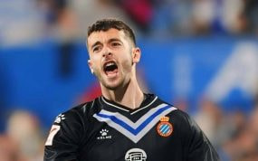 Joan García, con el Espanyol.