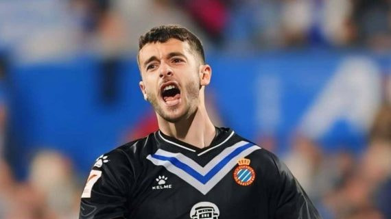 Joan García, con el Espanyol.