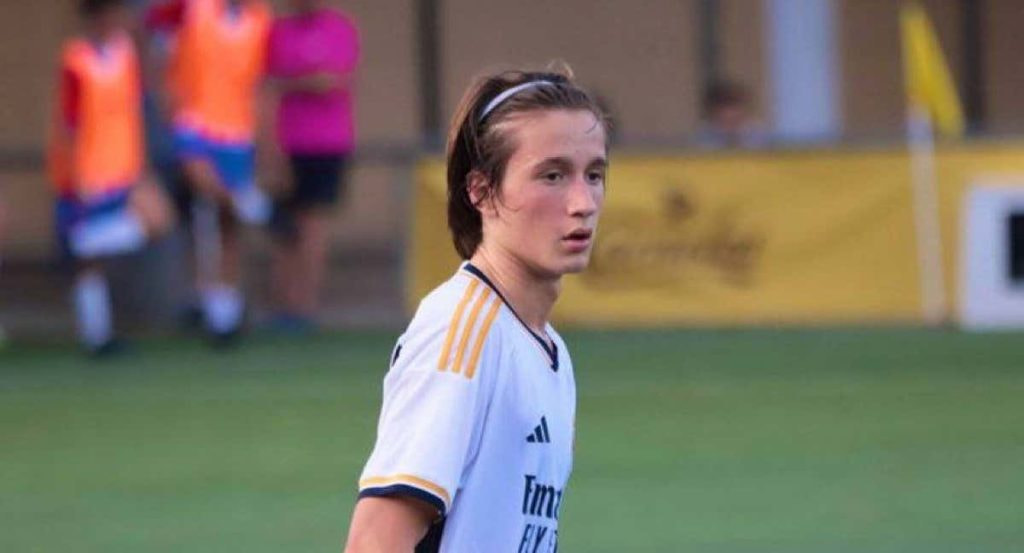 Joan Martínez, con el Real Madrid.