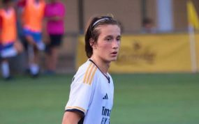 Joan Martínez, con el Real Madrid.