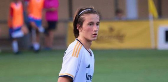Joan Martínez, con el Real Madrid.
