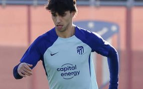 Joao Félix, en un entrenamiento.