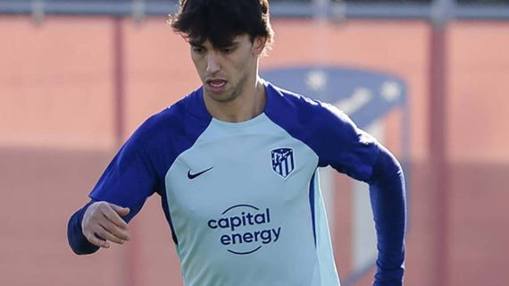 Joao Félix, en un entrenamiento.