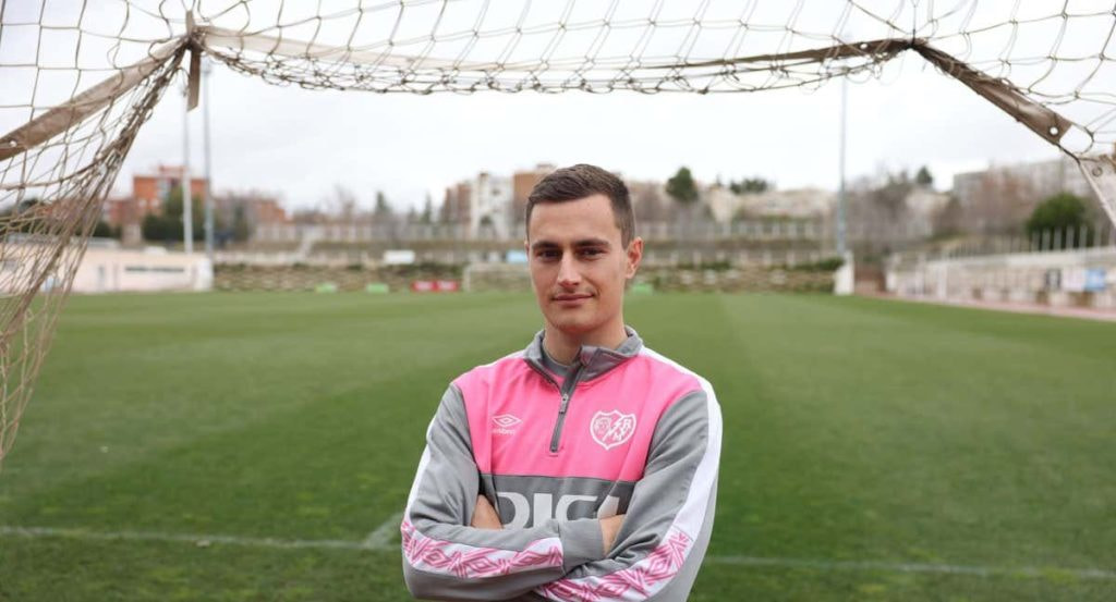 Jorge de Frutos, en la Ciudad Deportiva del Rayo Vallecano.