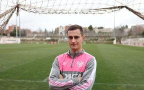 Jorge de Frutos, en la Ciudad Deportiva del Rayo Vallecano.