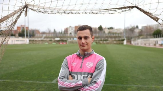 Jorge de Frutos, en la Ciudad Deportiva del Rayo Vallecano.