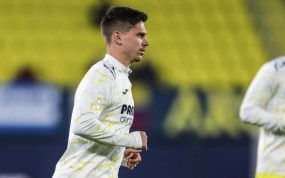 Juan Foyth en un partido.