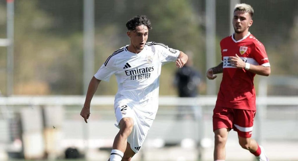 Jesús Fortea, durante un partido del Juvenil A esta temporada.