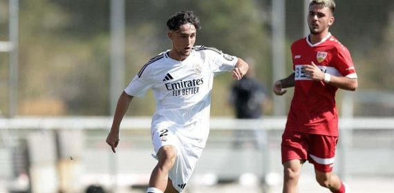 Jesús Fortea, durante un partido del Juvenil A esta temporada.