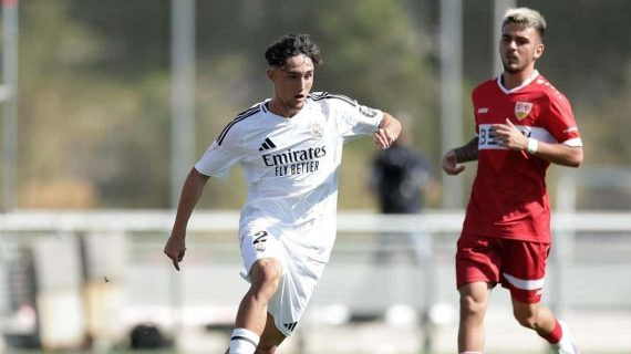 Jesús Fortea, durante un partido del Juvenil A esta temporada.
