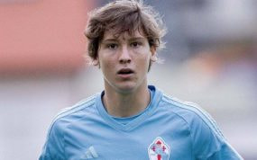 Fer López, con el Celta.